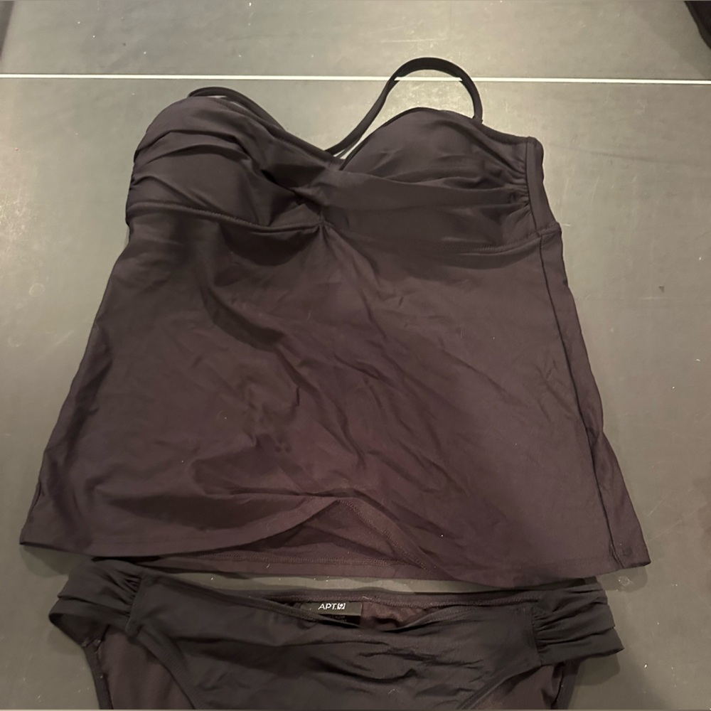 J. Crew Black Women's Tankini with black bottoms